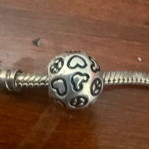 Pandora Disney Parks Love Peace and Mickey Sterling Charm